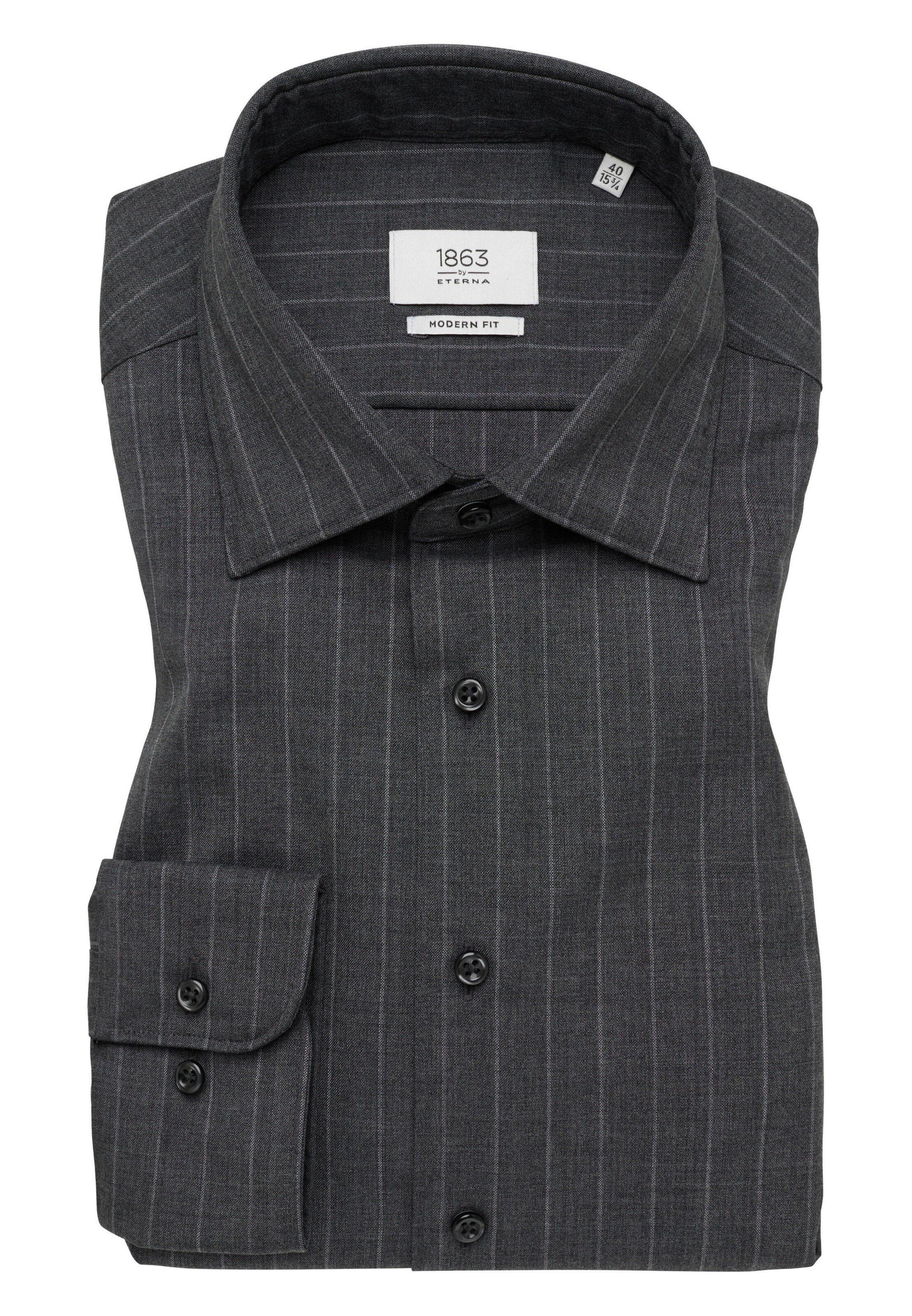 ETERNA Regular fit Business shirt in Grey