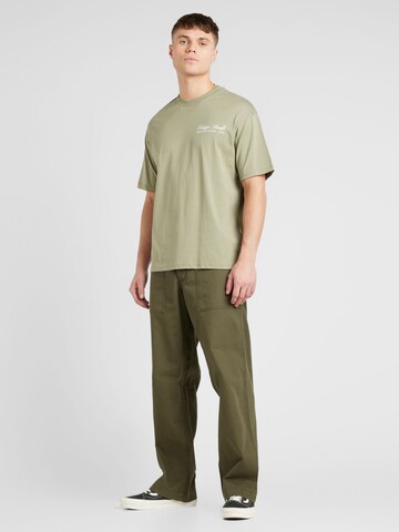 JACK & JONES - Loosefit Calças 'BILL FATIGUE' em verde