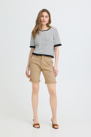 Regular Pantalon 'Bonnie' Pulz en beige