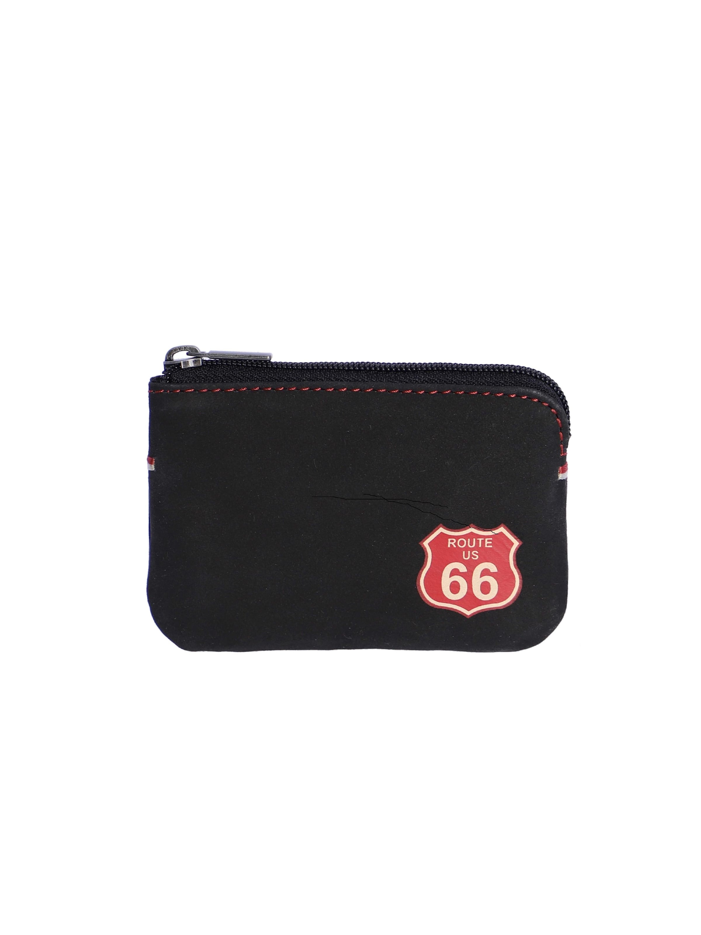Route 66 - Cartera 'Monedero' en negro: frente