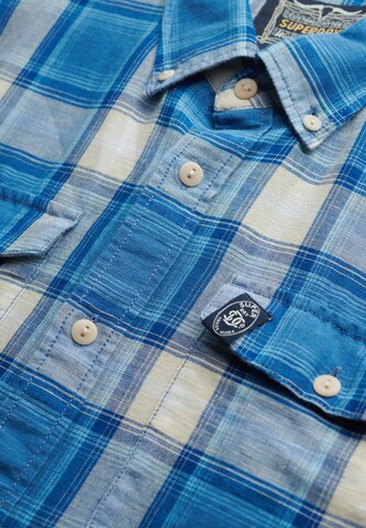 Coupe regular Chemise 'The Merchant Store' Superdry en bleu
