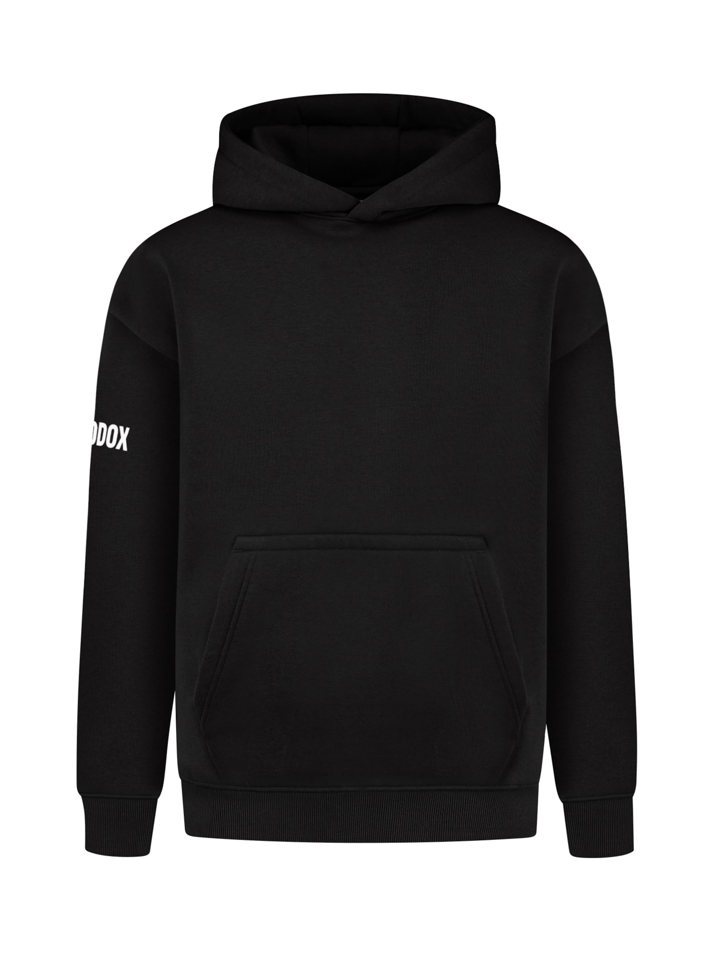Smilodox Hoodie ' Koray ' in Schwarz: Vorderseite