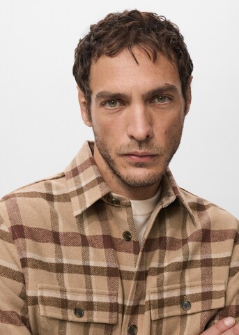 MANGO MAN Between-Season Jacket 'Drum' in Brown