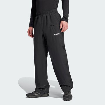 Regular Pantalon outdoor 'Multi 2L' ADIDAS TERREX en noir : devant