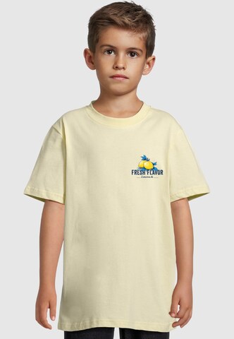 Merchcode T-Shirt 'Fresh Flavor' in Gelb