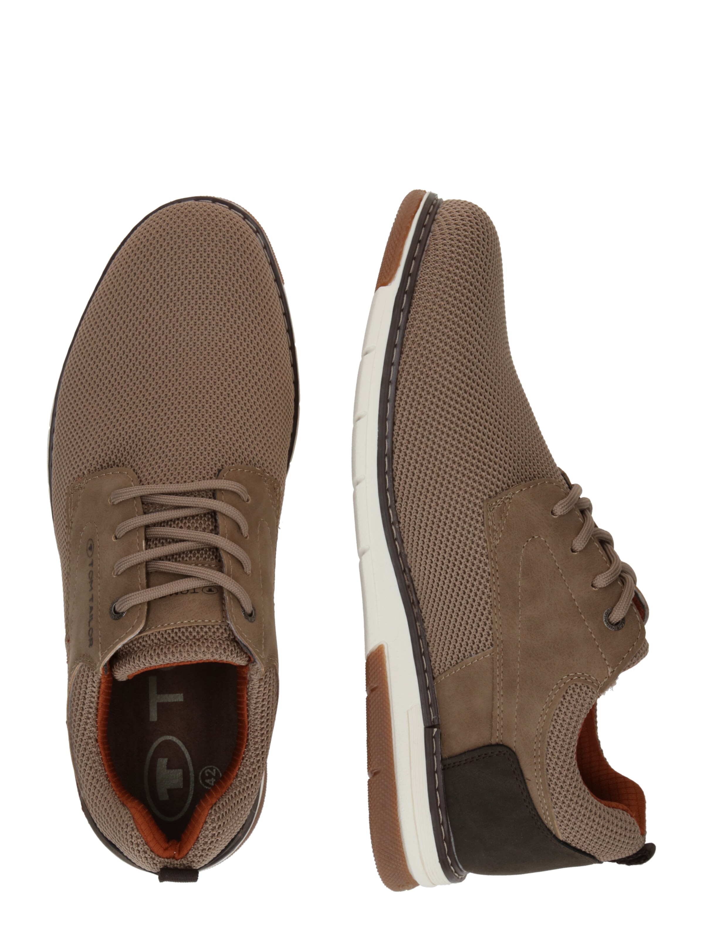 TOM TAILOR Schnürschuh in Braun