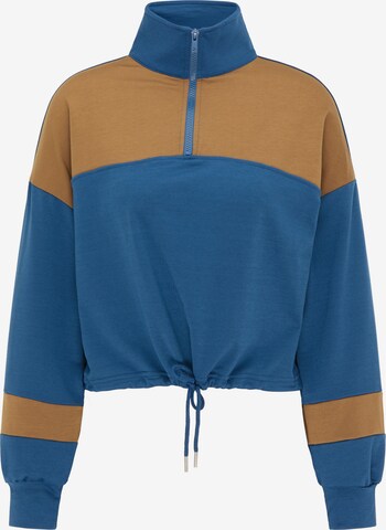 myMo ATHLSR Athletic Sweatshirt in Blue: front