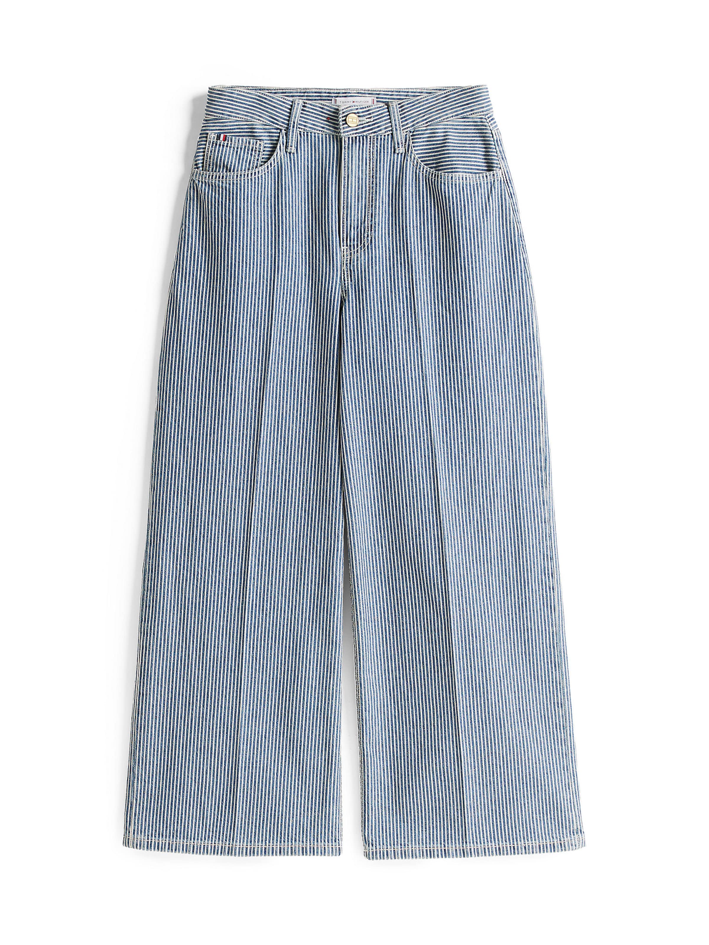 TOMMY HILFIGER Wide leg Jeans in Blauw: voorkant