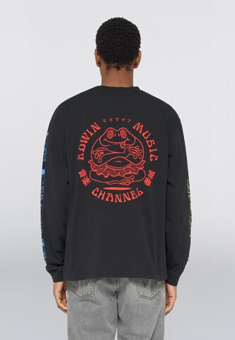 EDWIN Shirt 'Music Channel' in Black
