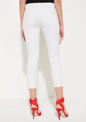 COMMA Skinny Hose in Weiß