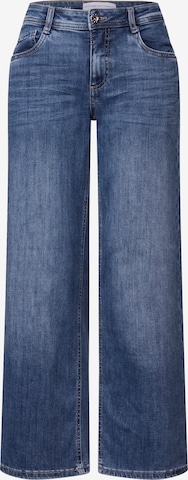 STREET ONEWide Leg/ Široke nogavice Traperice - plava boja: prednji dio