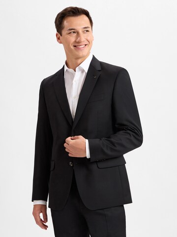 Digel Regular Fit Business-Sakko in Schwarz: Vorderseite