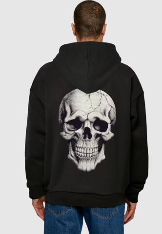 Merchcode Sweatshirt 'Halloween - Skull' in Zwart: voorkant