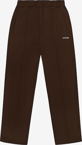Pantalon ' Essential Loose ' ESTEEM en marron : devant