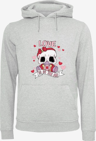Pull-over 'Anti Valentinstag LOVE is in the air' F4NT4STIC en gris : devant