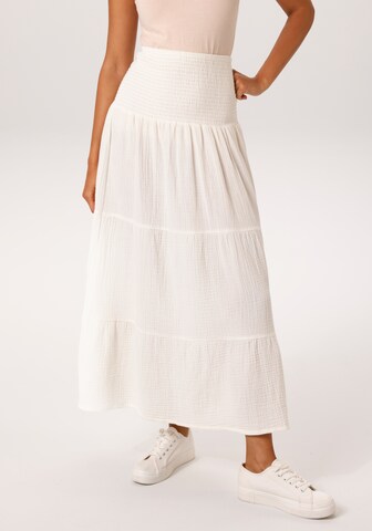 Aniston CASUAL Summer Dress in White