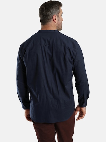 Charles Colby Comfort fit Button Up Shirt ' Duke Tancred ' in Blue