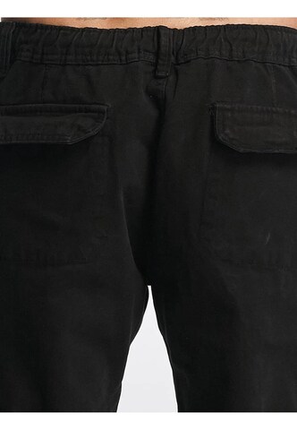 DEF - Tapered Calças cargo 'Kindou' em preto