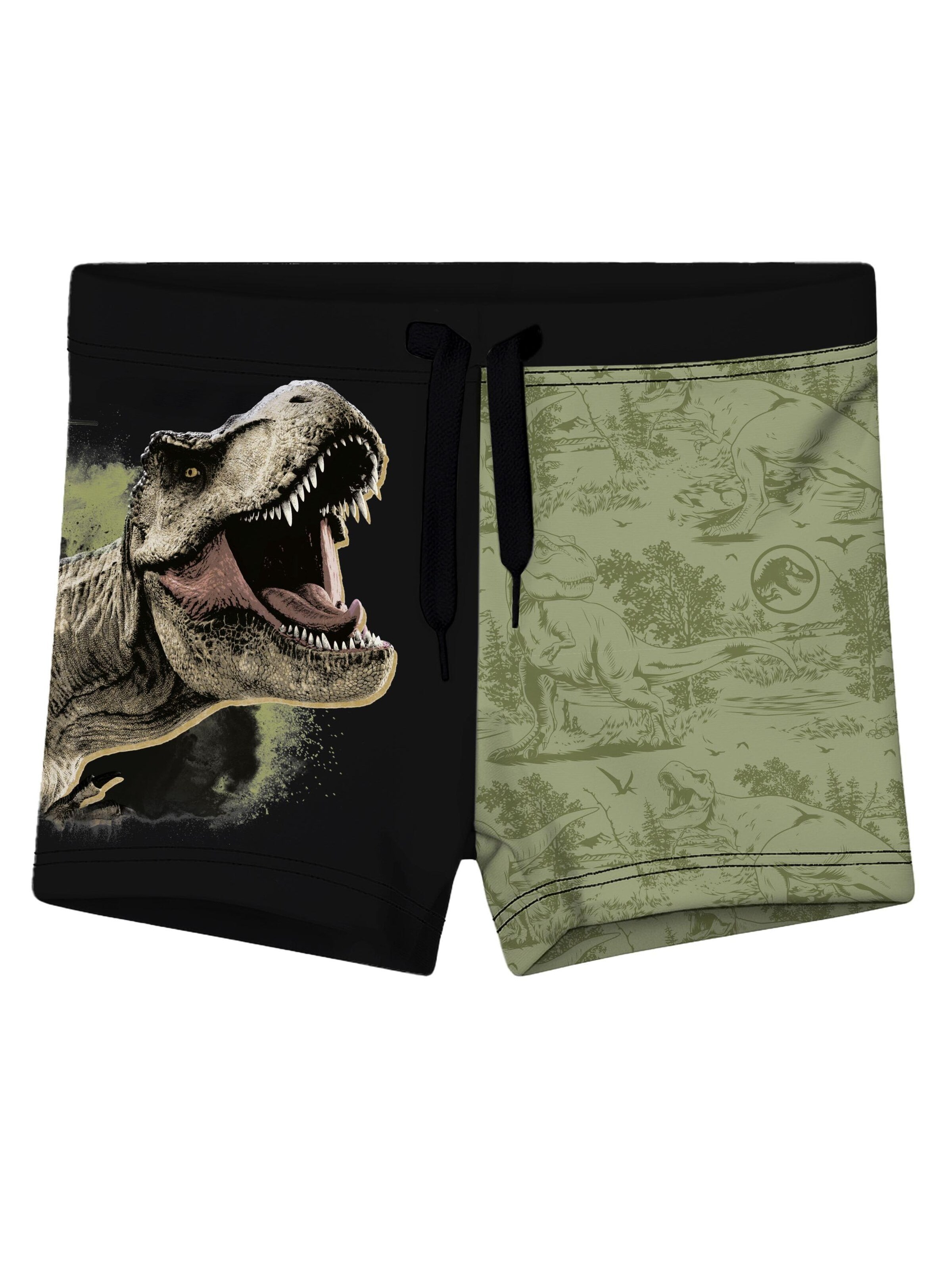 Hot Wheels Badehose 'Jurassic World Dinosaurier'‌‌‌‌‌‌‌‌‌‌ in Grün: Vorderseite