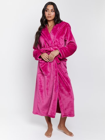 Loungeable Morgenmantel in Pink: Vorderseite