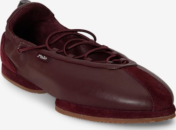 Polo Ralph Lauren Σνίκερ χαμηλό σε κόκκινο: μπροστά