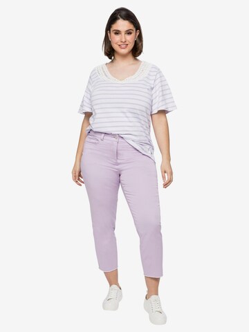 SHEEGO Skinny Pants in Purple