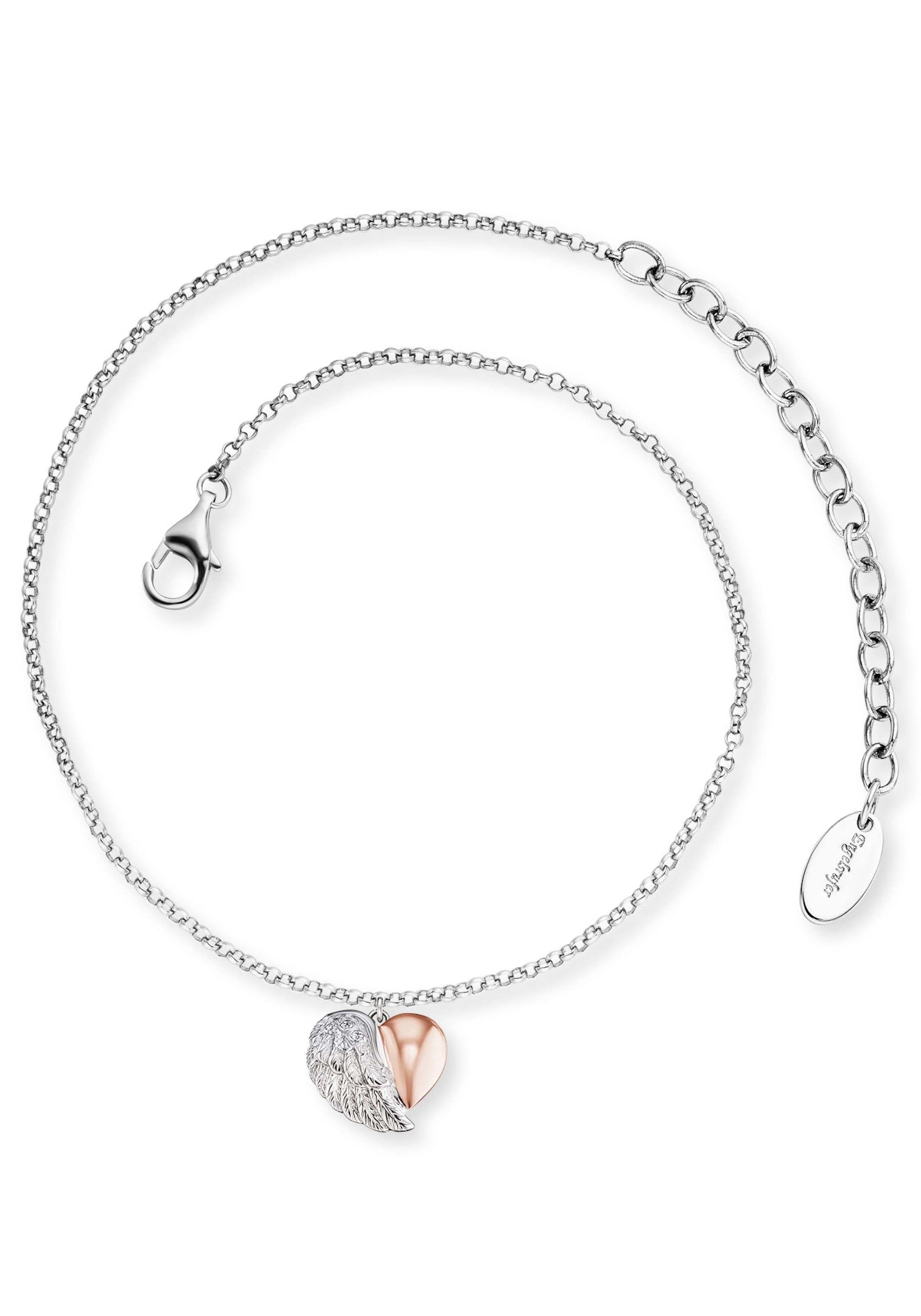 Engelsrufer Fußkette in Silber: Vorderseite