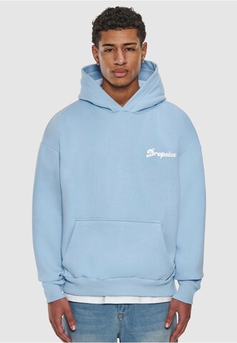 Dropsize Sweatshirt 'Pray Love Hustle' in Blauw: voorkant