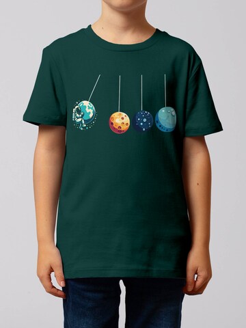 T-Shirt ' Weltraumforscher ' watabout.kids en vert : devant