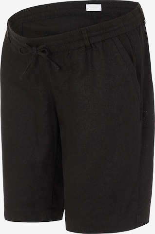 MAMALICIOUS Regular Pants 'Beach' in Black: front