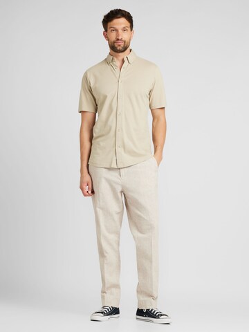 Coupe slim Chemise 'ONSTARP' Only & Sons en beige