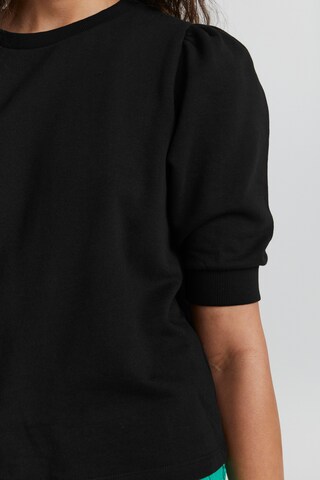 ICHI Sweatshirt 'IHYARLET' in Zwart