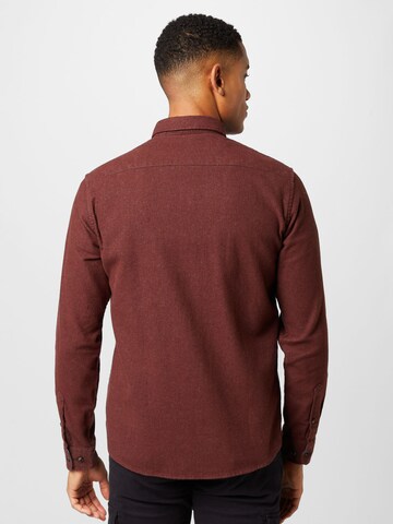 JACK & JONES Regular Fit Skjorte 'WALTER' i brun