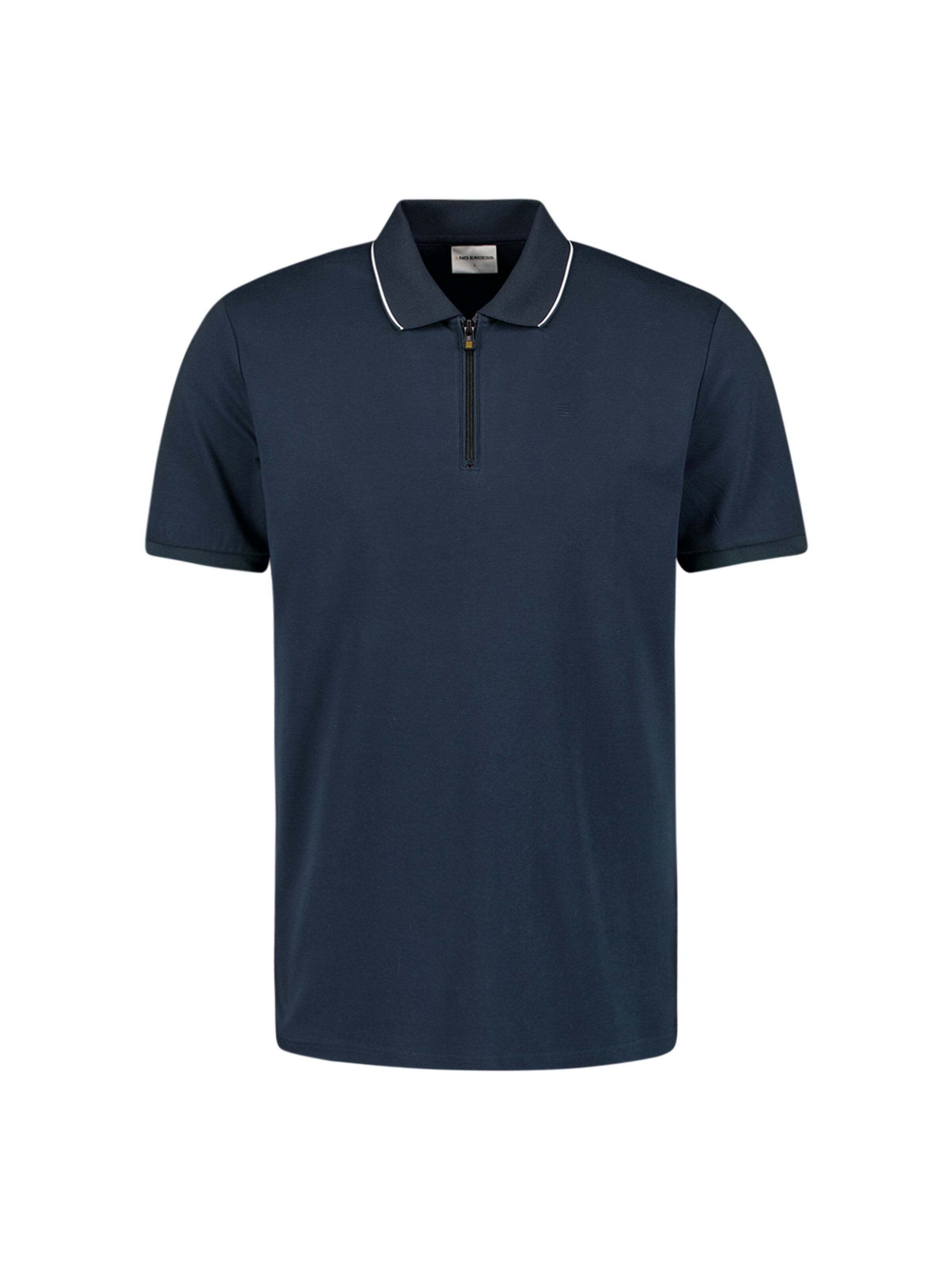 No Excess Poloshirt in Blau: Vorderseite