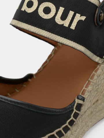 Barbour Sandaal in Zwart