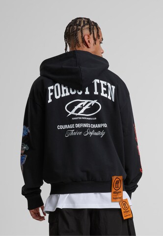 Forgotten Faces Sweat jacket 'Courage Defines' in Black: front