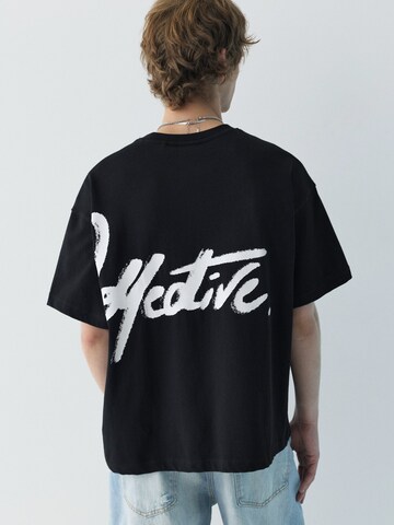 Pull&Bear Tričko 'STWD' – černá: přední strana