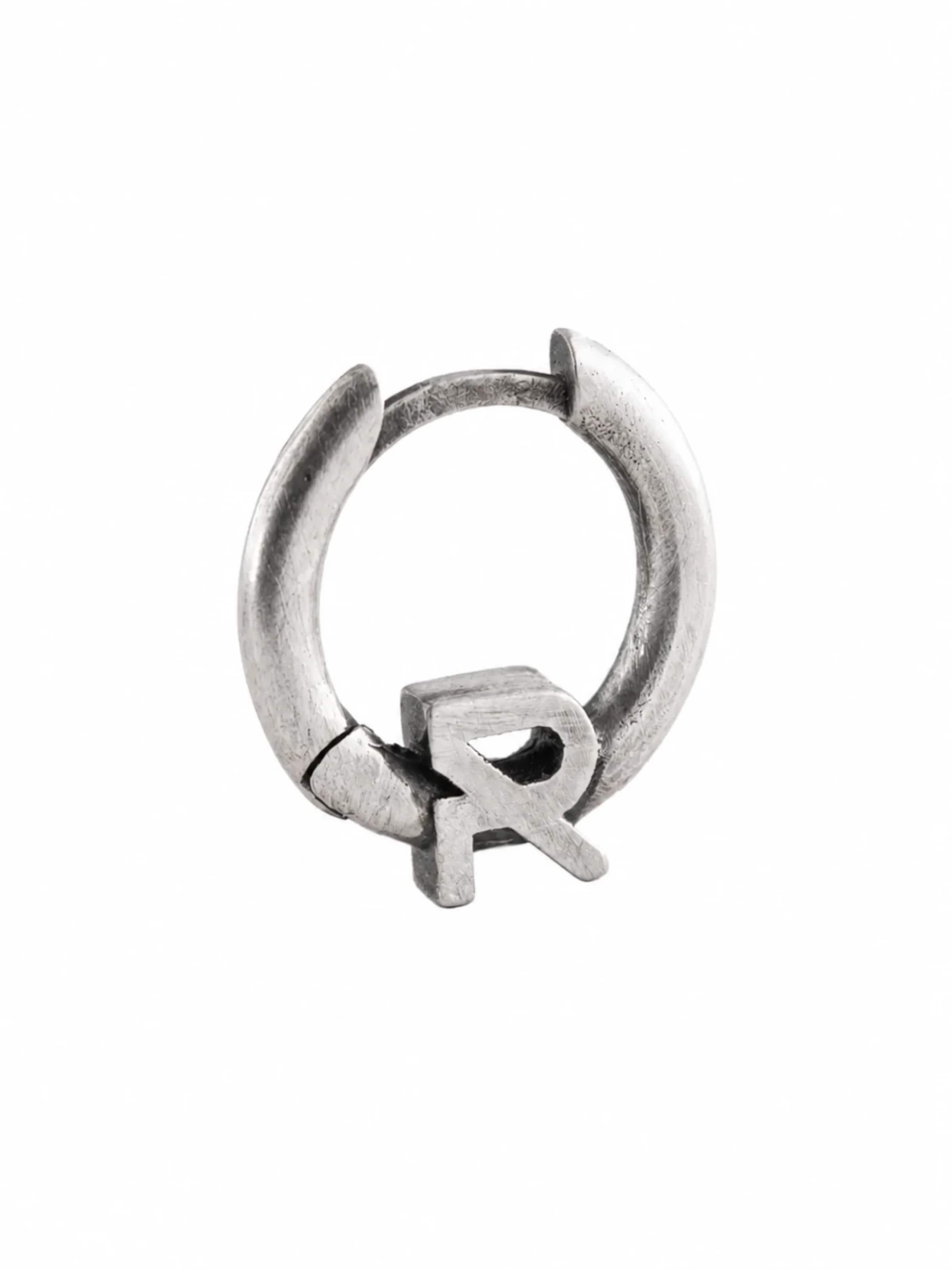 REYTEL - Pendientes 'REYTEL' en plata: frente