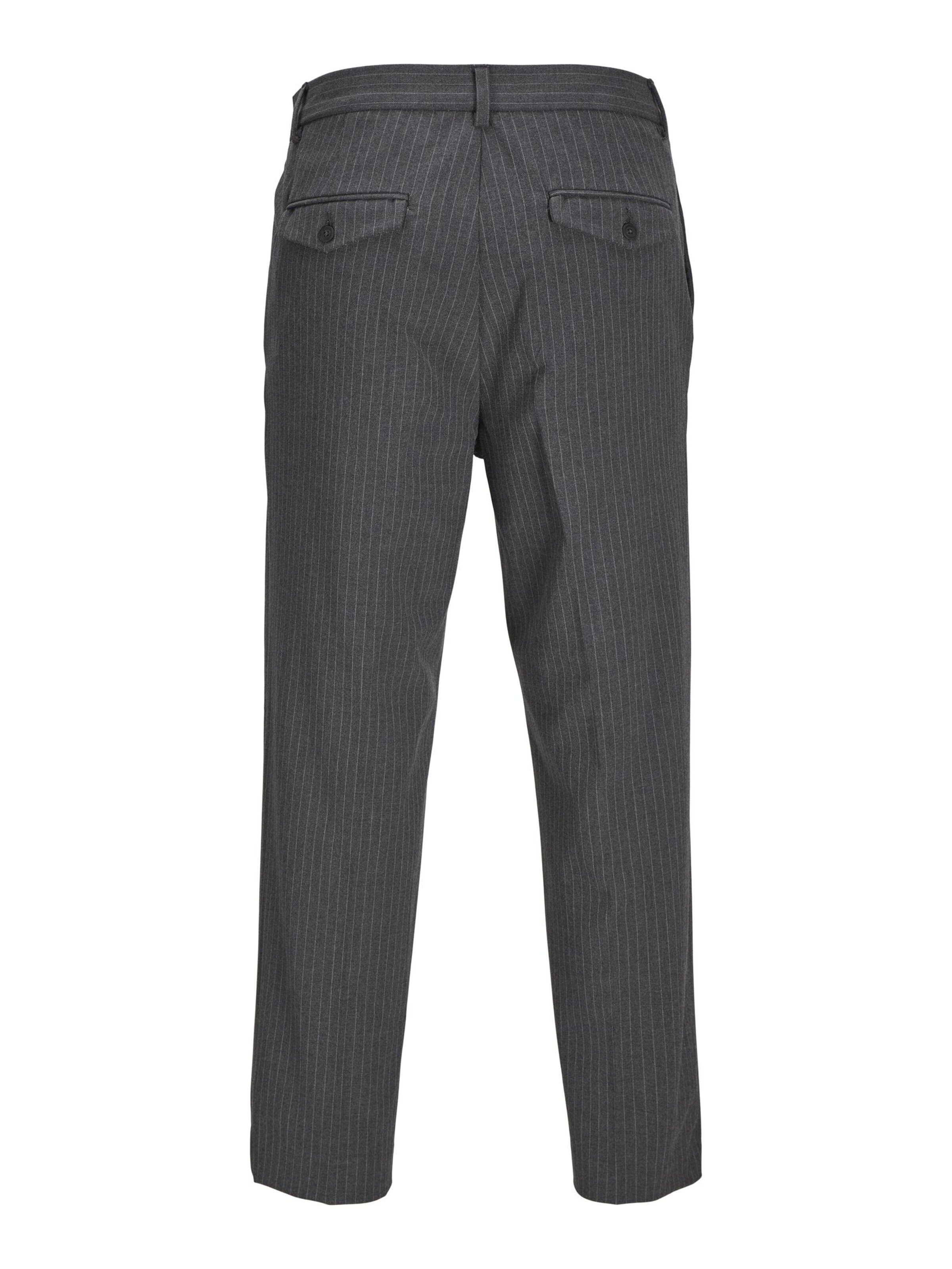 JACK & JONES Loosefit Bukser med fals i grå