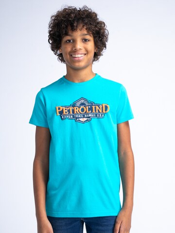 Petrol Industries Shirt 'Driftwave' in Blue: front