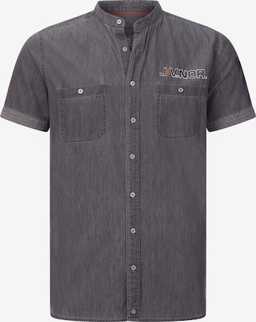 Jan Vanderstorm Comfort fit Button Up Shirt 'Luzza' in Grey: front