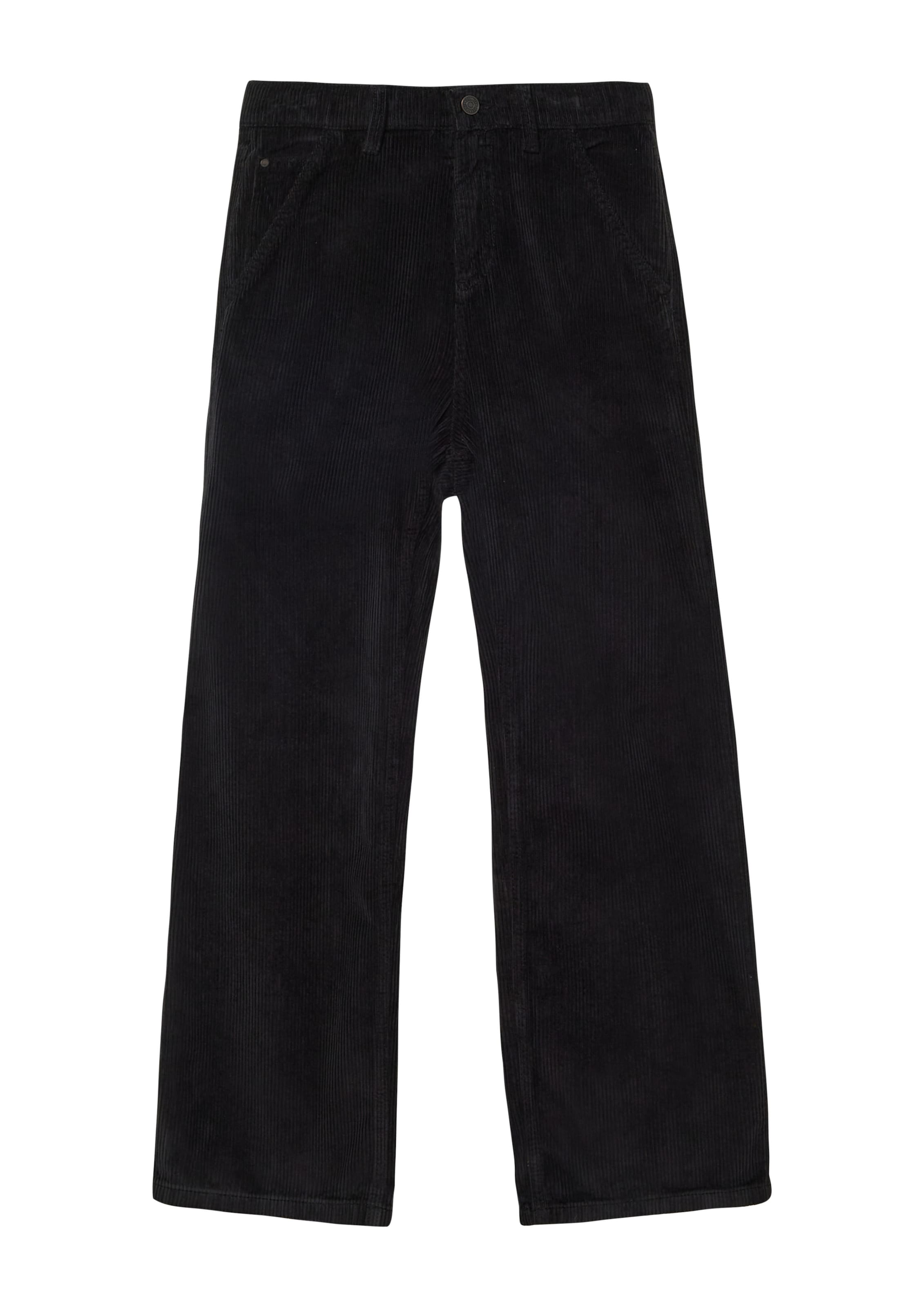 Regular Pantalon 'Baggy' s.Oliver en noir : devant