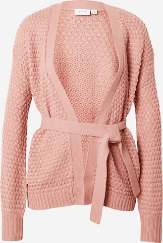 VILA Knit cardigan 'LIOMY' in Pink: front