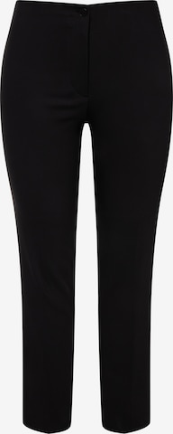 Ulla Popken Trousers with creases in Black: front