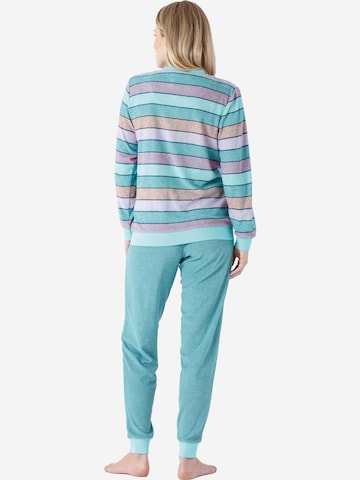 HAJO Pajama 'Klima Frotte' in Blue