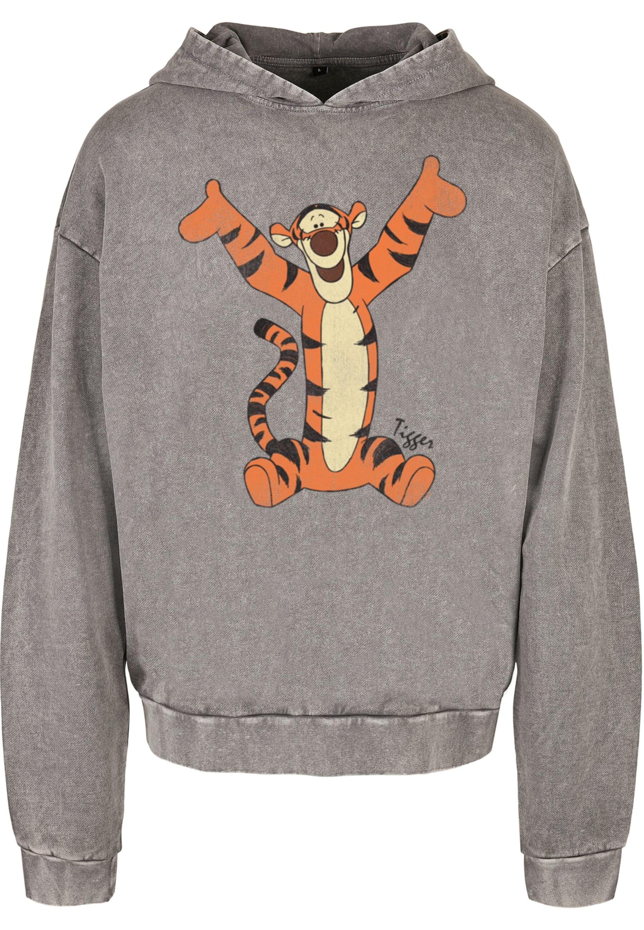 ABSOLUTE CULT Sweatshirt 'Winnie The Pooh - Tigger Classic' in Grau: Vorderseite