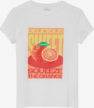 s.Oliver T-Shirt in Weiß: Vorderseite