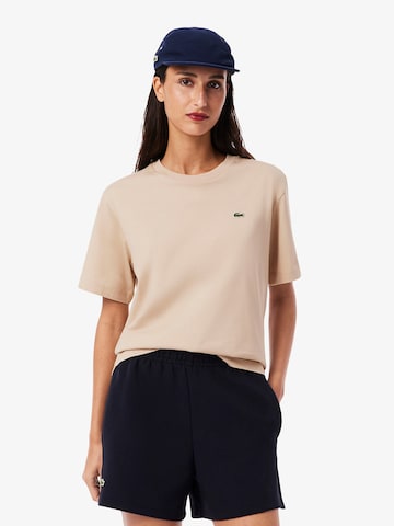 LACOSTE - Camisa em bege: frente