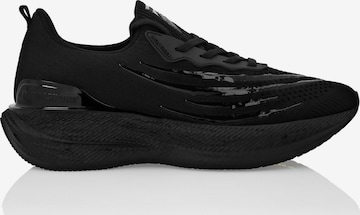 Sneaker bassa 'Tiger' di Plein Sport in nero: frontale