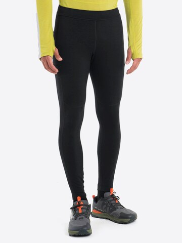 Skinny Pantaloni sportivi 'Speed' di ICEBREAKER in nero: frontale